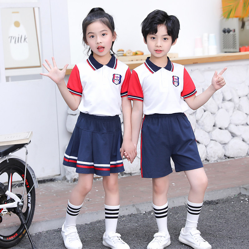Kindergarten Garden Suit Summer Clothing Pure Cotton Suit College Wind First Grade Teacher Children Class School Uniform for Primary School Children