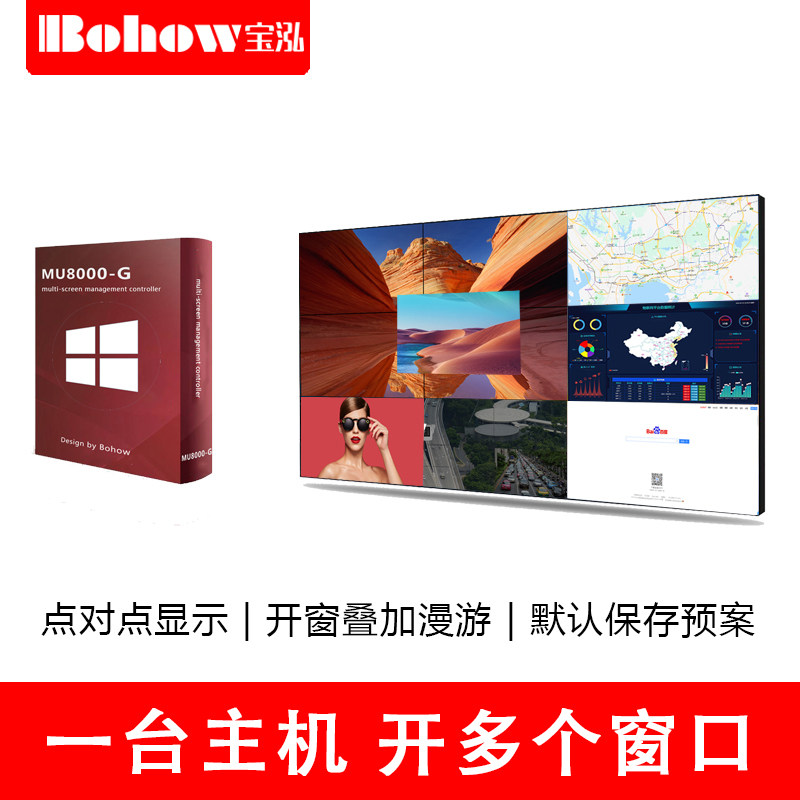 Baohong Multi-screen management control software Multi-window point-to-point push expansion splicing split roaming