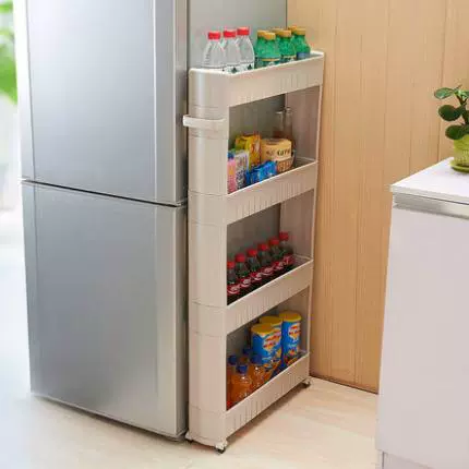 Ванная комната, кухня, стеллаж для хранения вещей, холодильник, трехэтажная прачечная с роликами в углу для удобства, гидроизоляция зазора в стене.