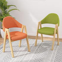 Home Chair Backrest Bedroom Dorm Room Study Desk Stool Book House Minimalist Make-up Chair Nordic A Character Chair Dining Chair