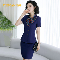 DEECAN high-end big-name professional wear female 2020 new Korean version of manager business dress jewelry store overalls summer
