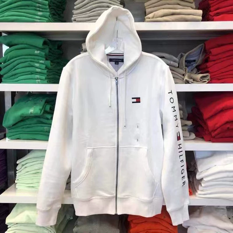 Tommy Hilfiger, худи с demi-сезоном на молнии, толстовка, куртка