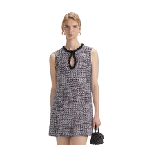 self-portrait 2024 autumn and winter new black plaid commuter temperament woven tweed dress short skirt