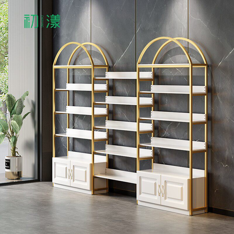 Net Red Medecor Cabinet Light Extravagant Show Shelf Cosmetics Display Cabinet Brief Beauty Salon Racks Multifunction