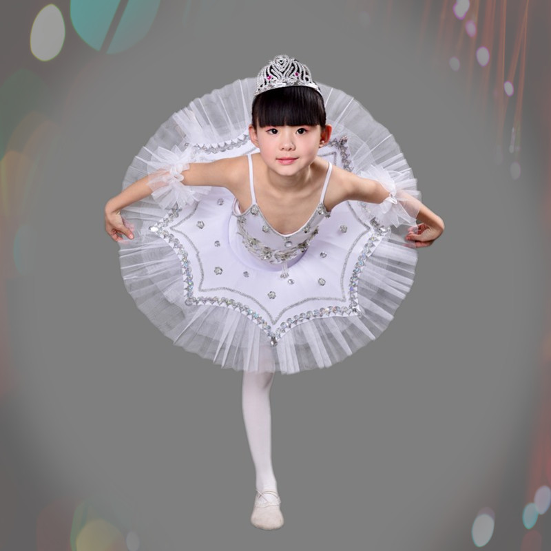 Ballet váy cáp treo trang phục cô gái múa ba lê trẻ em nhảy múa thiên nga nhỏ tutu poncho váy.