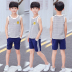 Boys bộ vest 2019 mới mùa hè váy vừa boys boys quần short cotton trẻ em dành cho trẻ em của hai mảnh mỏng. 