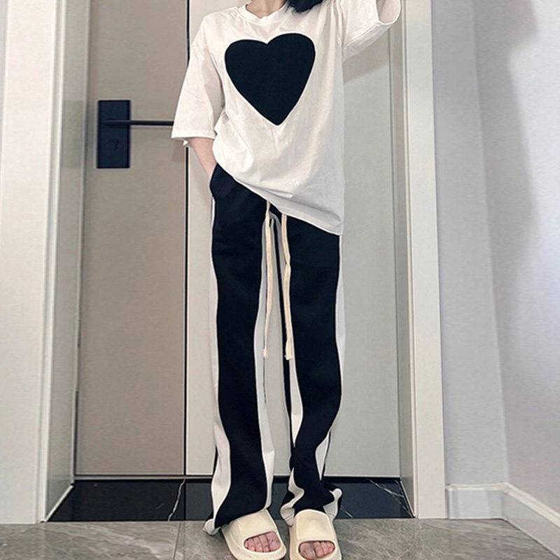 Large size women's pear-shaped body drape pants women's summer mm fat high waist slim fit pants design casual thin