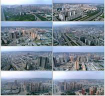 Pujiang County Pujiang Pujiang County City Aerial City Aerial Aerial High-rise Aerial High-speed Real Video Material