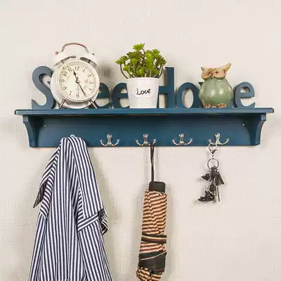Fantasy key storage adhesive hook bedroom wall girl room hanging clothes artifact entry door rack finishing