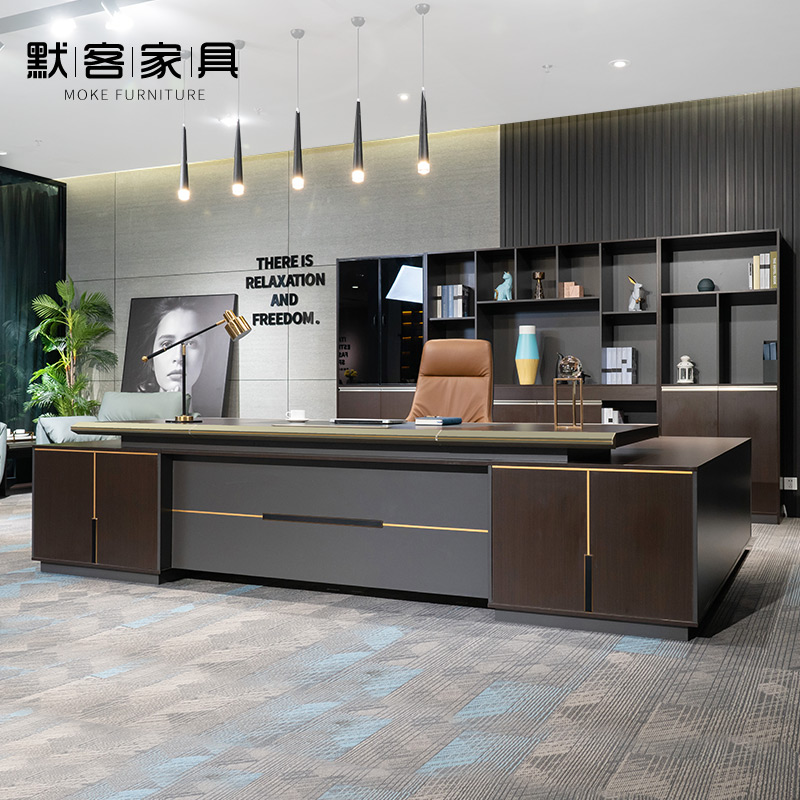 Boss Table President Table Simply Modern High-end Boss Desk Light Office Furniture Large Banroom Manager Table