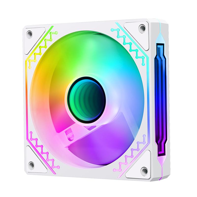Wanjia Prism 4Th Generation Argb Fan Case Cooling 12cm Fan with Rgb Synchronization 5V 3-Pin Silent Pwm Temperature Control