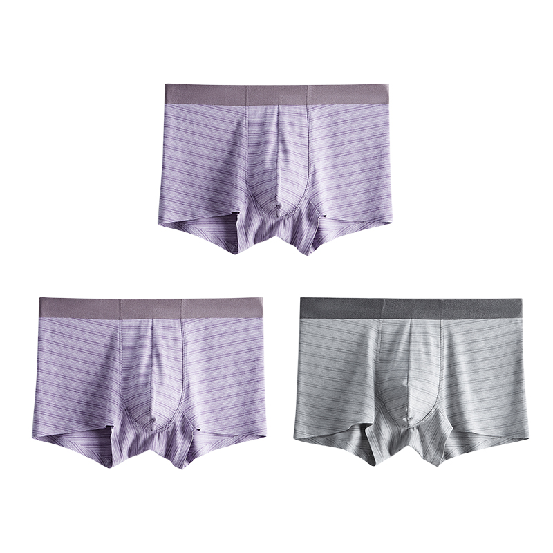 Tình yêu mens tổ nhỏ quần lót mens phẳng quần cotton thoáng khí Mordale quần short xà cạp bốn-góc quần đầu mùa hè mỏng.