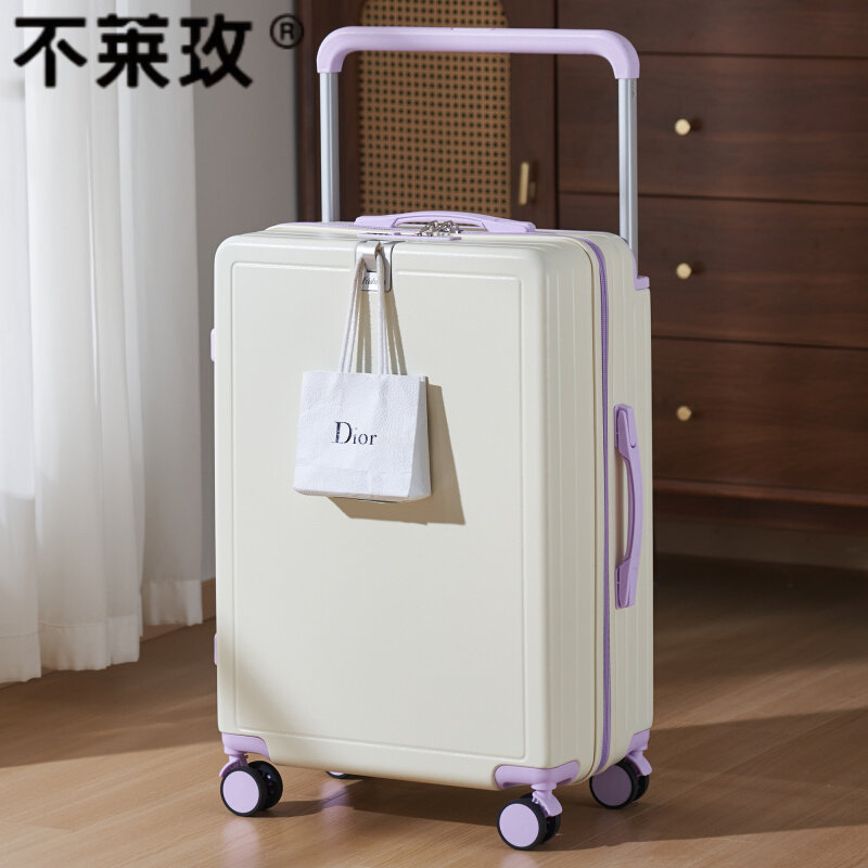 Bremen Travel Suitcase Wide Handle Luggage Suitcase for Women 20-Inch 2026 New Model Color-Blocking Carry-On Password Suitcase 26inch for Men
