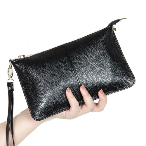 Кожаная модная маленькая сумка клатч, вместительная и большая сумка на одно плечо, коллекция 2023, из натуральной кожи