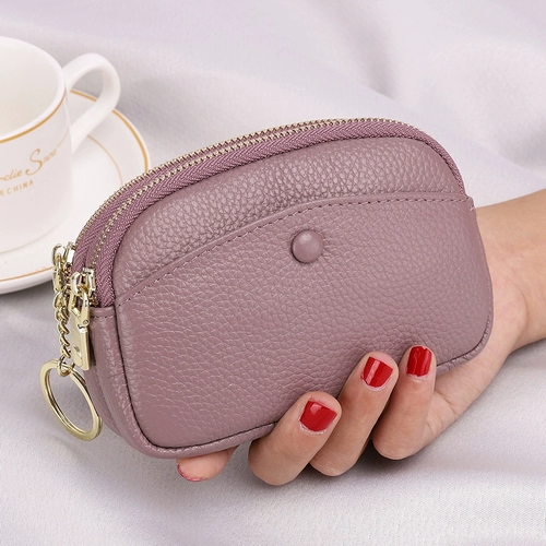 Кошелек, короткая модная сумка через плечо, маленькая небольшая сумка для матери, ключница, кожаные монеты, из натуральной кожи, простой и элегантный дизайн