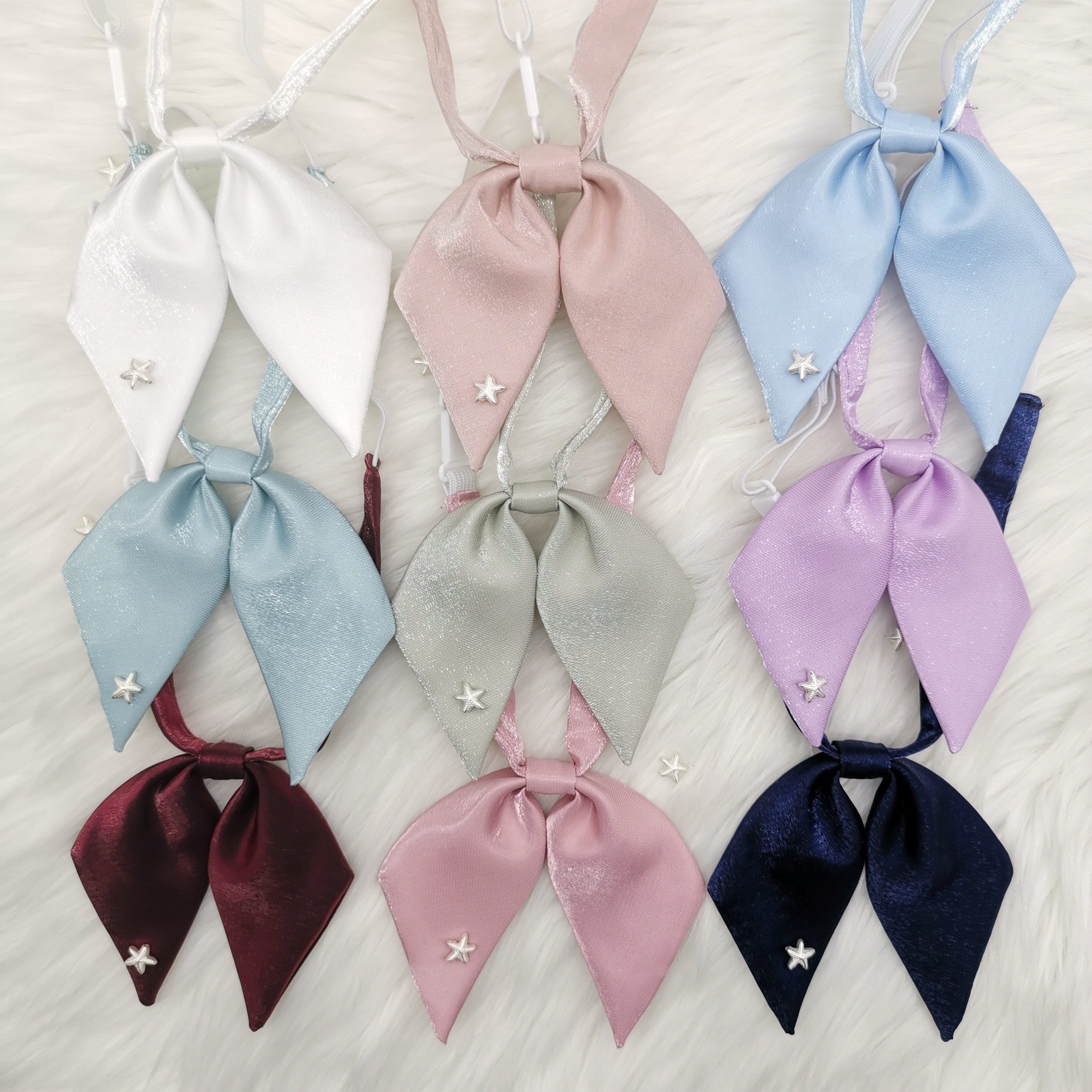 Original JK Uniform pure colour tie female Japanese College of the wind - collar butterfly bow
