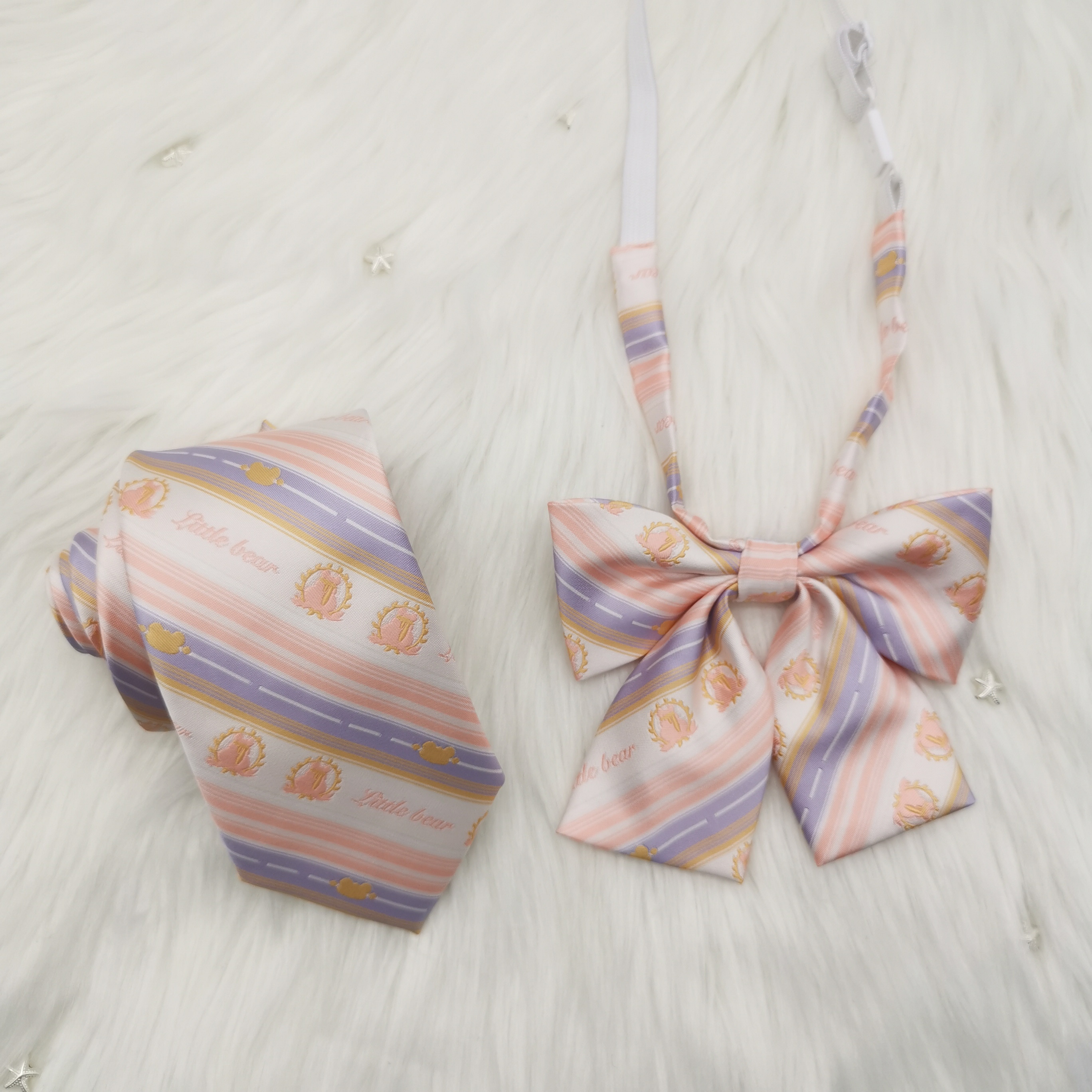 Xingshu Beno (pink bear) bow tie female college wind Japanese tie male JK DK uniform accessories small things