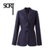 YiQi niche ການອອກແບບ retro suit jacket ແມ່ຍິງ socialite ແບບເຄື່ອງນຸ່ງແມ່ຍິງ STWL1496