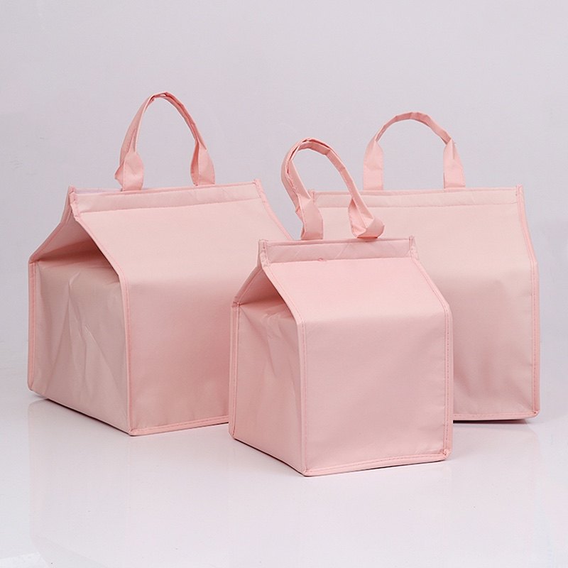 Pink 4681012 Inch Cake Insulation Bag Cooler Bag High-grade Portable Heightened Double-layer Fresh-keeping Outdoor Gift Bag