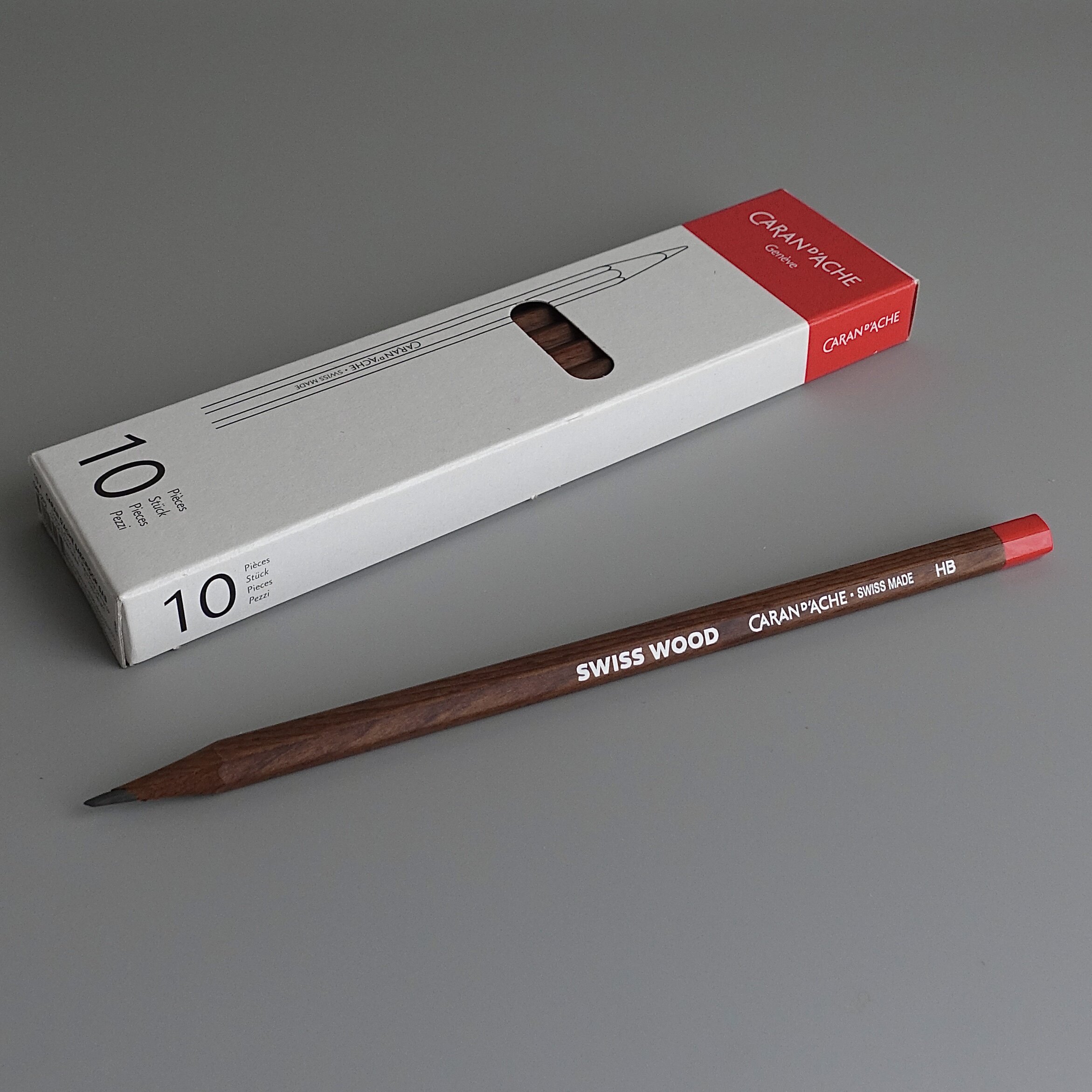 Spot Swiss Qatar Caran dAche Swiss Wood 348 beech pencil HB