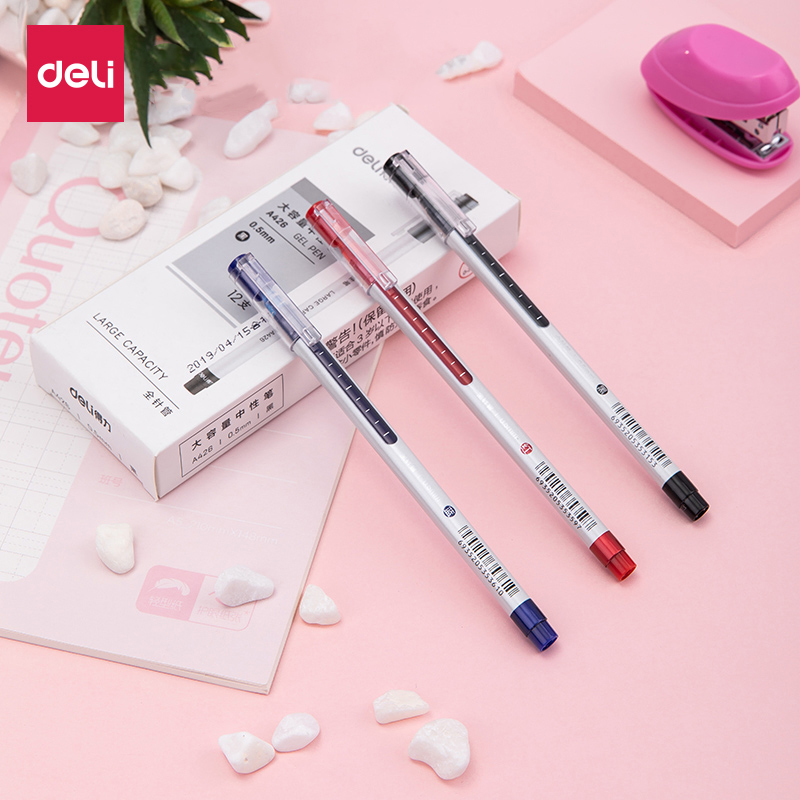 Able Giant Can Write Large Capacity Middle Sex Pen A426 Black Basket Red 0 5mm Student Office Writing Signature Water-based Pen