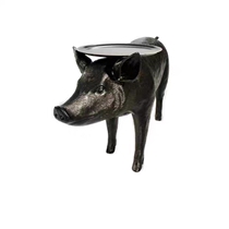 Nordic Masters Design GRP Pig Pig Personality Animal Tray Tea Table Art Sculpture Villa Outdoor Pendulum