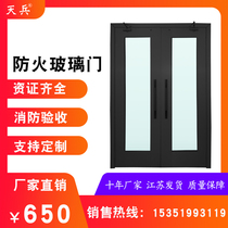 Glass fire door Class A Class B stainless steel fire door Changzhou factory direct sales information complete qualification certification