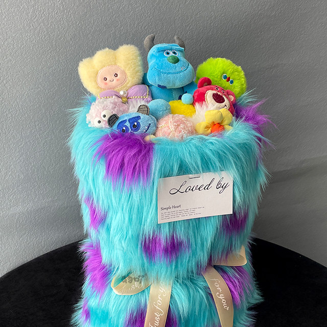 Creative Stitch Doll Bouquet Stitch Cartoon Doll ວັນເດືອນປີເກີດແລະຂອງຂວັນວັນ Valentine ສໍາລັບເດັກຊາຍ, ແຟນແລະເດັກຍິງ