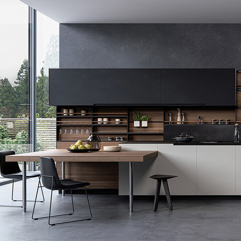 Yager Milano overall cabinet custom overall modern minimalist open Italian minimalist overall cabinet custom whole house custom