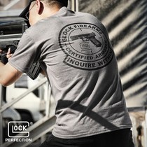 GLOCK Glock European Shooting Club custom military fan mens cotton summer round neck straight loose T-shirt