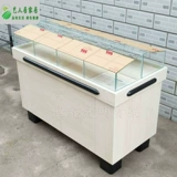 Деревянные зерно зерно сухие фруктовые полки отображают шкаф супермаркет закуски с двойной массовой витриной пищевой продовольствия