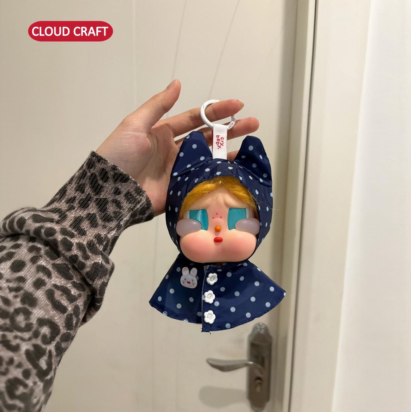 棉花娃娃/毛绒玩具娃衣 适用crybaby哭娃娃衣可爱波点雨衣套装哭娃咕噜咕噜玩偶可换装