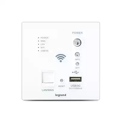 Rogrand WIFI switch socket 86 type wireless AP router USB wall panel in-wall wifi socket