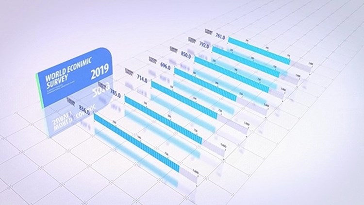AE模板简约大气简洁3D三维柱状图高端数据增长金融企业信息图表插图10