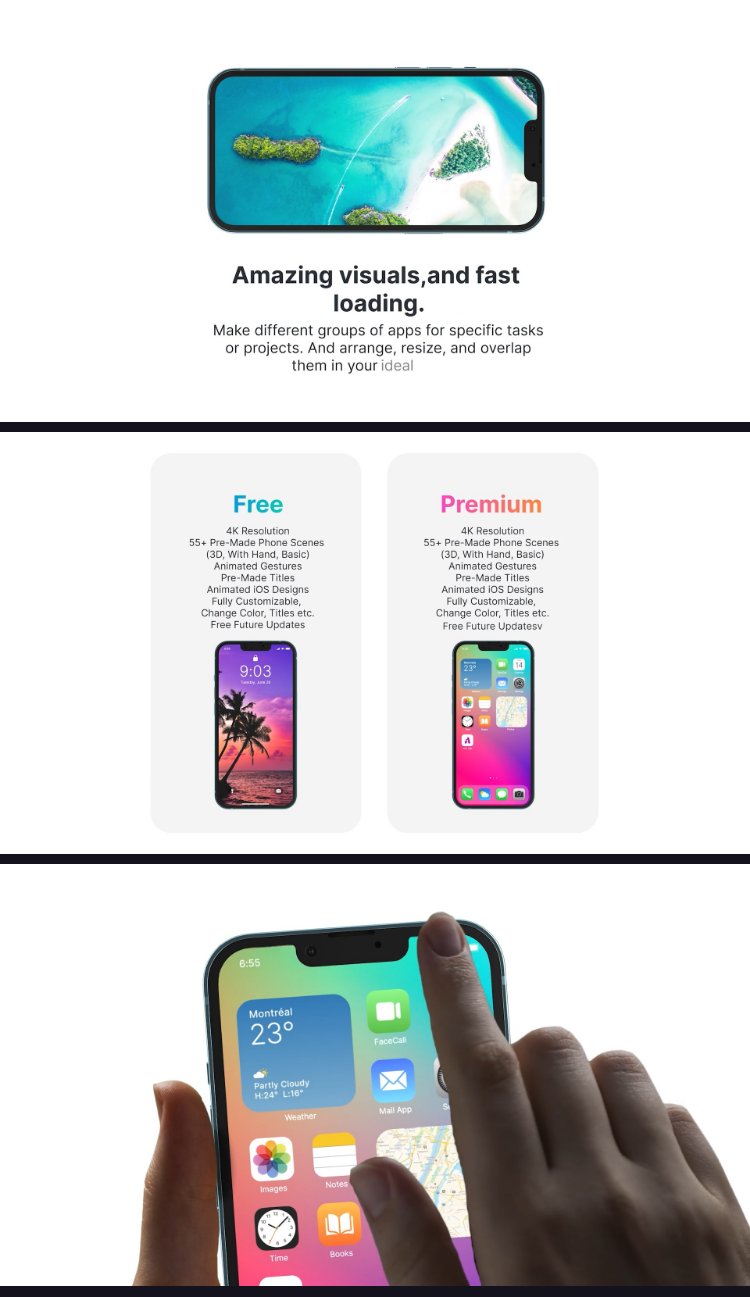 iphonePro手机APP展示动画UI界面动效应用程序宣传视频三维AE模板插图14