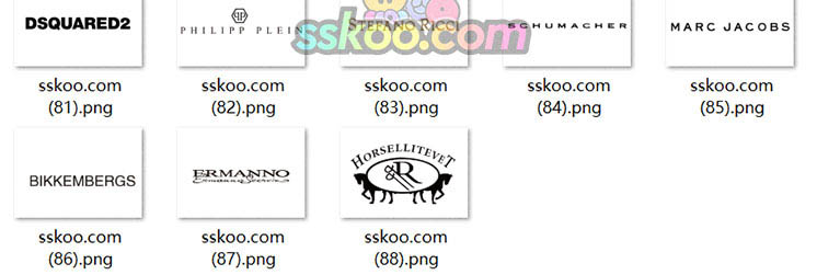 高端服饰服装奢侈品大牌潮牌LOGO标志PNG免抠图片AI矢量素材CDR插图4