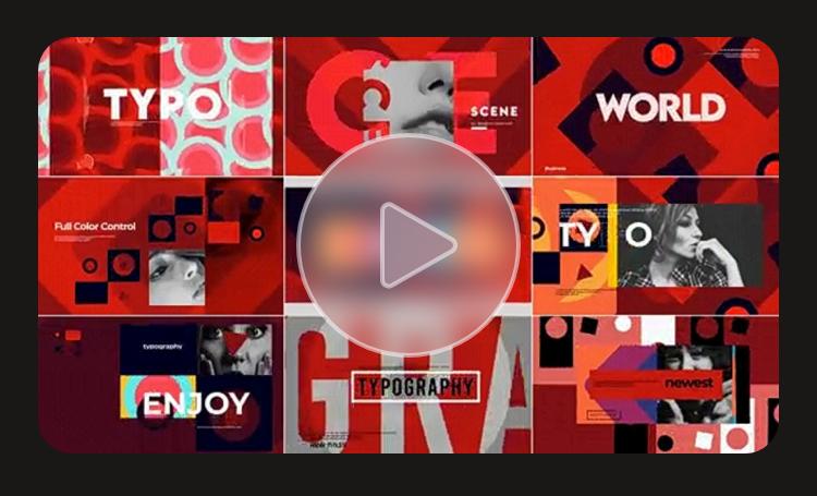 动态文本标题混合排版组合字幕动画基本图形视频AE模板源文件插图1 动态文本标题混合排版组合字幕动画基本图形视频AE模板源文件插图1