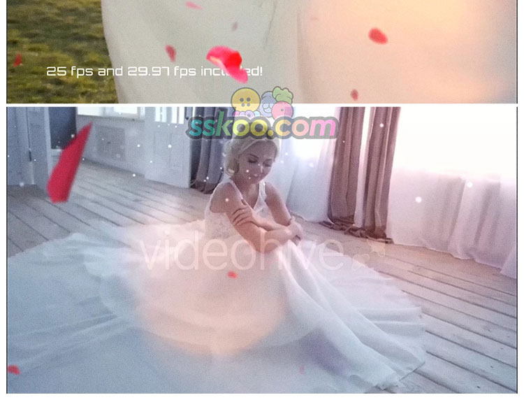 4K分辨率婚礼摄影拍摄后期合成特效叠层片段剪辑视频模板设计素材插图14