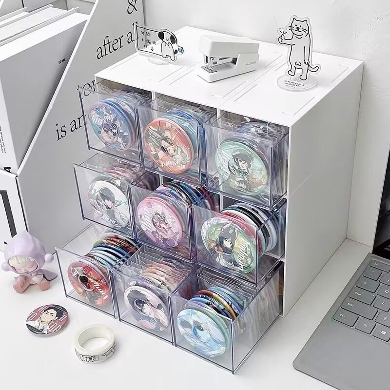 Desktop Storage Box, Acrylic Drawer Type, Large Capacity, Multi-Compartment, Multifunctional, Transparent, Grain Stand, Peripheral Box Desktop Storage Box, Acrylic Drawer Type, Large Capacity, Multi-Compartment, Multifunctional, Transparent, Grain Stand, Peripheral Box