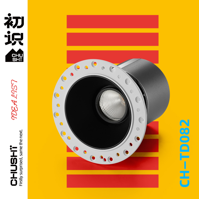 First-seen lighting borderless spotlight LED embedded living room ceiling light adjustable corner hole light corridor aisle hole light