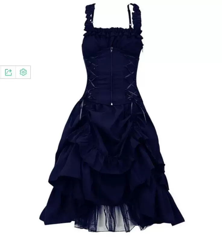 Платье в викторианском готическом стиле 2023 5XL для женщин VE Body DOS RETRO LOLITA