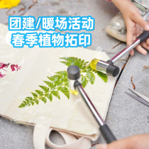 Plant dyeing and printing materials bandaging and dyeing canvas bags childrens handmade diy knock-on kindergarten alum solid agent