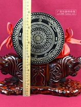 Guangxi bronze drum Zhuang cultural heritage hand-cast large bronze drum office ornaments ethnic characteristics gifts