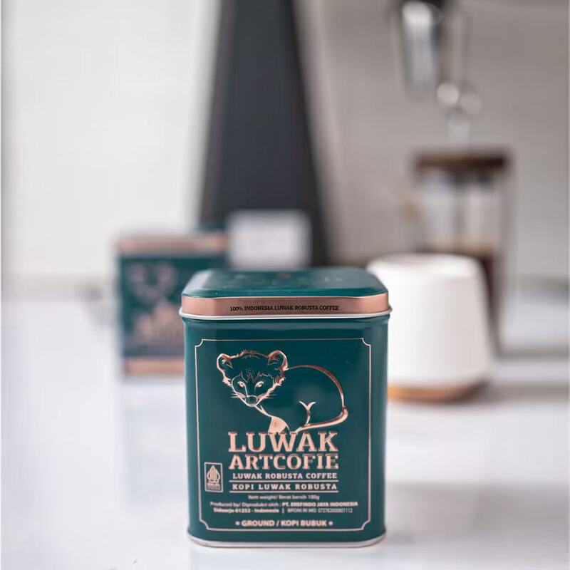Artcofie Indonesian Original Imported Luwak Cat Poop Coffee Robusta Coffee Beans Blue New Genuine Product