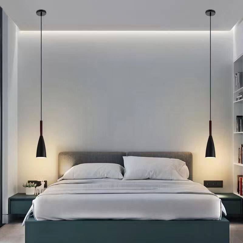 Bedroom Bedside Chandelier, Modern and Simple, Adjustable Height, Creative Light Luxury, Master Bedroom Bedside Lamp, Small Chandelier, Dining Room Pendant Light