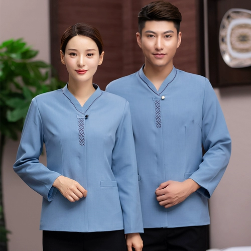 Комнатный демисезонный лонгслив для отеля, пуховик, комплект для работы, увеличенная толщина