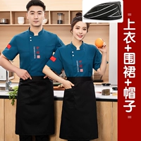 Синий фартук, шапка