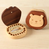 woodpapa Сувенирная коробка для молочных зубов для мальчиков, деревянная коробка для хранения зубов