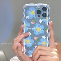 ins little fresh oil painting flowers apply iphone13promax apple 13 phone shell new 12 silicone gel 11 female x small crowdxr mesh red advanced xsmax transparent 1