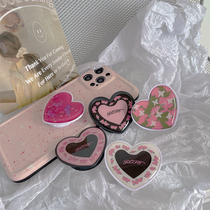 Korea in China in the caring air bag stent retro small crowd mobile phone general teenage girl soft buddy stretchable lazy artifact